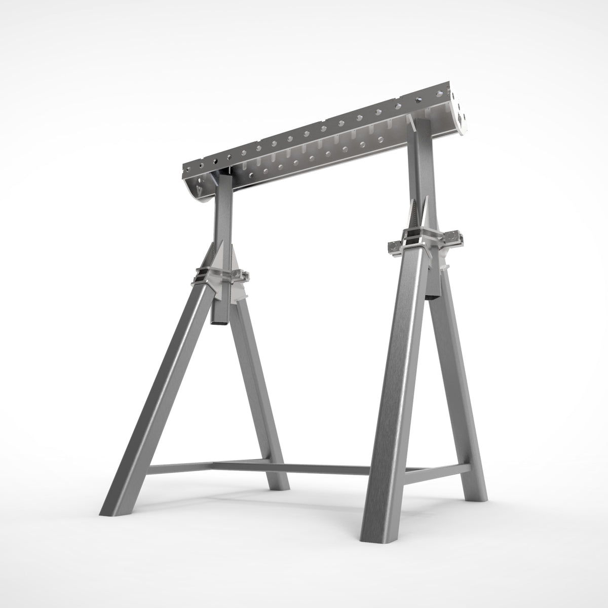 Pair of  PRO Horse - Adjustable Height 800- 1050mm Fabrication Horse Fixture Table Bench Rest