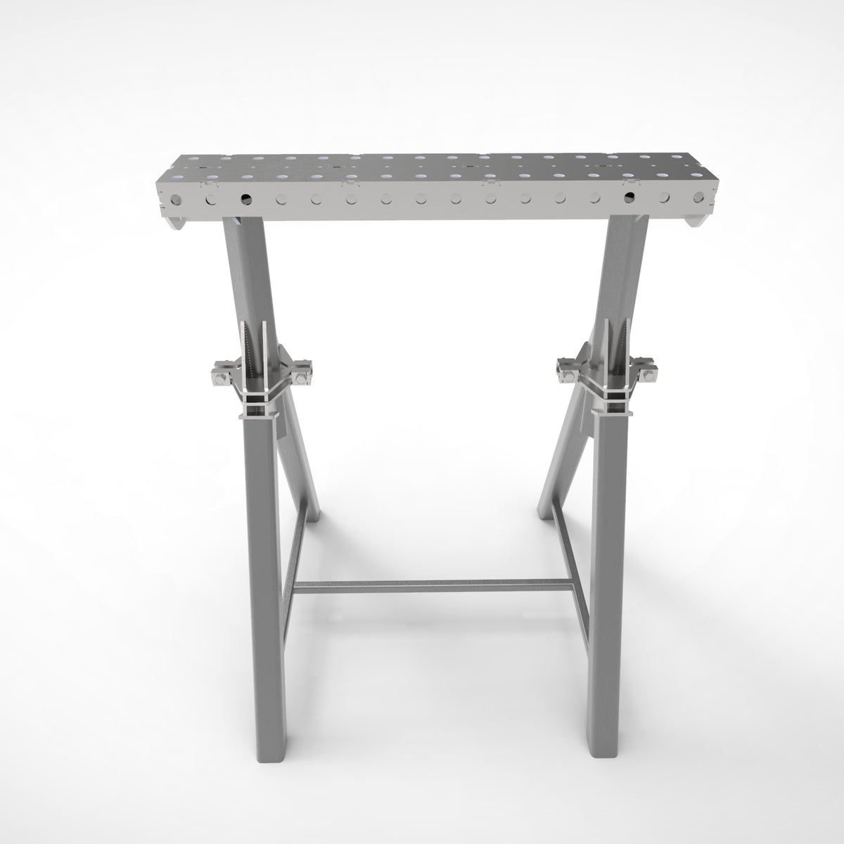 Pair of  PRO Horse - Adjustable Height 800- 1050mm Fabrication Horse Fixture Table Bench Rest