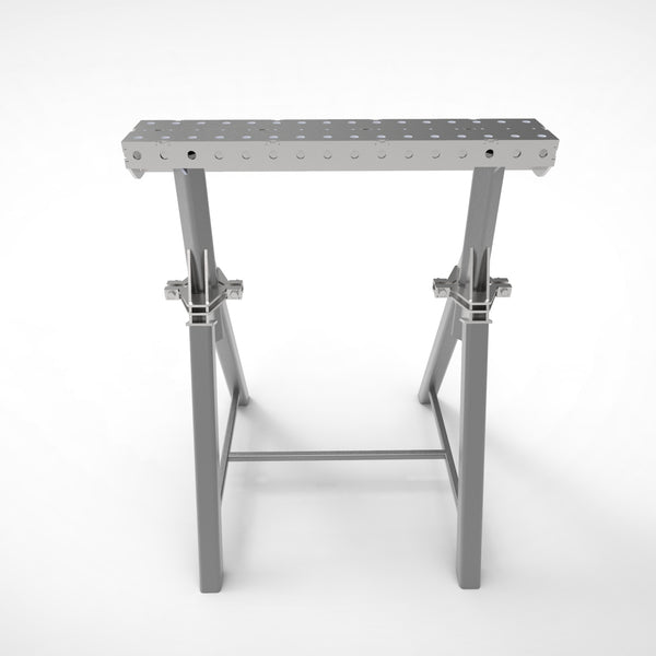 Pair of  PRO Horse - Adjustable Height 800- 1050mm Fabrication Horse Fixture Table Bench Rest